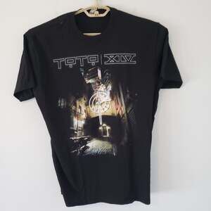 Toto XIV Tour 2015 Rock Me Two-Sided Concert Black T-Shirt L